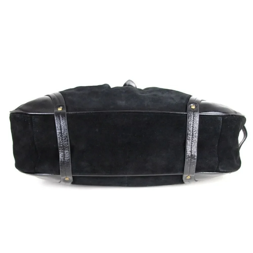 Timi & Leslie BLACK GENUINE LEATHER SUEDE BOHO TOTE SHOULDER BAG HANDBAG PURSE